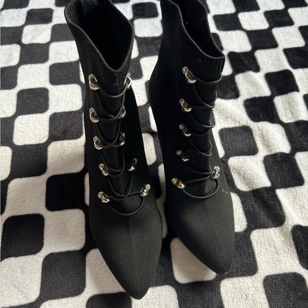 sugar Black Women's Ankle Boots - Picture 2 of 3